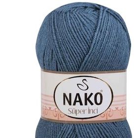 Nako 185 Fırtına Mavi 100 gr Süper İnci El Örgü İpi
