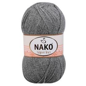 Nako 194 Gri Melanj 100 gr Süper İnci El Örgü İpi