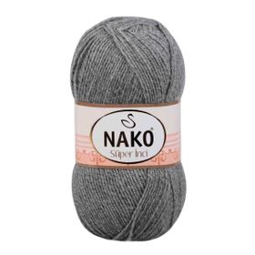 Nako 194 Gri Melanj 100 gr Süper İnci El Örgü İpi
