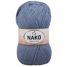 Nako 1986 Kot Mavi 100 gr Süper İnci El Örgü İpi