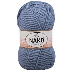Nako 1986 Kot Mavi 100 gr Süper İnci El Örgü İpi