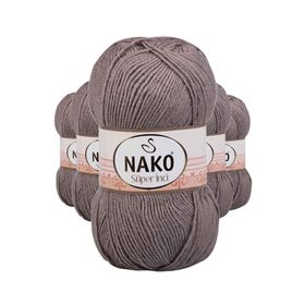 Nako 2000 5 Adet 100 gr Vizon Süper İnci El Örgü İpi