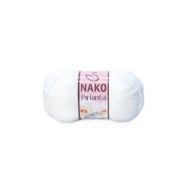 Nako 208 Beyaz 100 gr Pırlanta El Örgü İpi