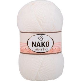 Nako 208 Beyaz El Örgü İpi