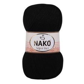 Nako 217 Siyah 100 gr Süper İnci El Örgü İpi