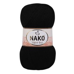 Nako 217 Siyah 100 gr Süper İnci El Örgü İpi