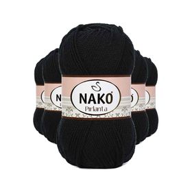 Nako 217 Siyah 5 Adet Pırlanta Amigurumi El Örgü İpi Yünü