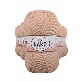 Nako 219 Süper İnci 5 Adet 100 gr Deve Tüyü El Örgü İpi
