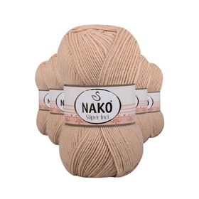 Nako 219 Süper İnci 5 Adet 100 gr Deve Tüyü El Örgü İpi