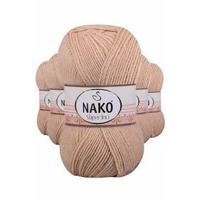Nako 219 Süper İnci 5 Adet 100 gr Deve Tüyü El Örgü İpi
