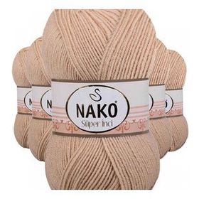 Nako 219 Süper İnci 5 Adet 100 gr Deve Tüyü El Örgü İpi
