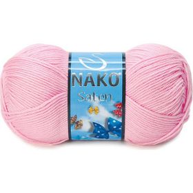 Nako 2197 Saten Açık Pembe İp