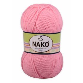 Nako 2244 Barby Pembe 100 gr Lüks Minnoş El Örgü İpi