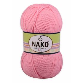 Nako 2244 Barby Pembe 100 gr Lüks Minnoş El Örgü İpi