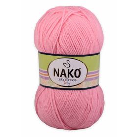 Nako 2244 Barby Pembe 100 gr Lüks Minnoş El Örgü İpi