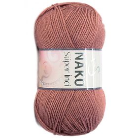 Nako 2248 Süper İnci Marsala Kırmızı 100 gr El Örgü İpi