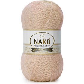 Nako 2250 Açık Bej 5 Adet Angora Lüks El Örgü İpi