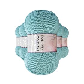 Nako 2524 5 Adet 100 gr Mint Yeşili Süper İnci El Örgü İpi
