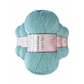 Nako 2524 5 Adet 100 gr Mint Yeşili Süper İnci El Örgü İpi