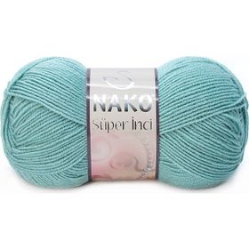 Nako 2524 Mint Yeşili Süper İnci El Örgü İpi