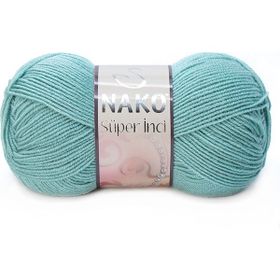 Nako 2524 Mint Yeşili Süper İnci El Örgü İpi