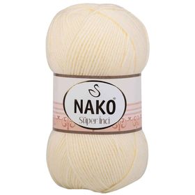 Nako 256 Krem 100 gr Süper İnci El Örgü İpi