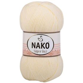 Nako 256 Krem 100 gr Süper İnci El Örgü İpi