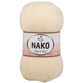 Nako 256 Krem 100 gr Süper İnci El Örgü İpi