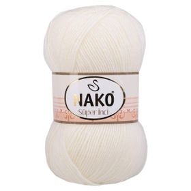 Nako 300 Ekru Süper İnci 100 gr El Örgü İpi