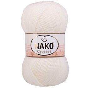 Nako 300 Ekru Süper İnci 100 gr El Örgü İpi