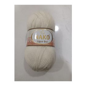 Nako 300 Ekru Süper İnci 100 gr El Örgü İpi