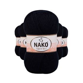 Nako 3088 5 Adet 100 gr Lacivert Süper İnci El Örgü