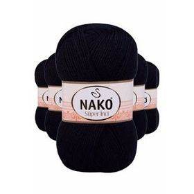 Nako 3088 Lacivert Süper İnci 5 Adet 100 gr El Örgü İpi