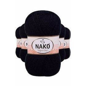 Nako 3088 Lacivert Süper İnci 5 Adet 100 gr El Örgü İpi