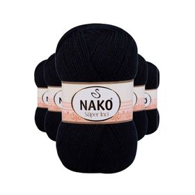 Nako 3088 Lacivert Süper İnci 5 Adet 100 gr El Örgü İpi