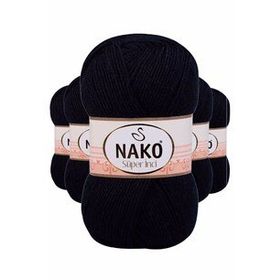Nako 3088 Lacivert Süper İnci 5 Adet 100 gr El Örgü İpi