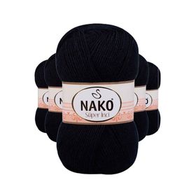 Nako 3088 Lacivert Süper İnci 5 Adet 100 gr El Örgü İpi