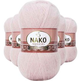 Nako 318 Gül Goncası 5 Adet Angora Lüks El Örgü İpi