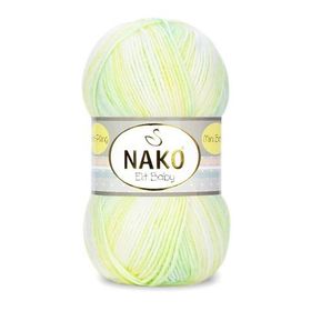 Nako 32424 100 gr Elit Baby Mini Batik Örgü İpi