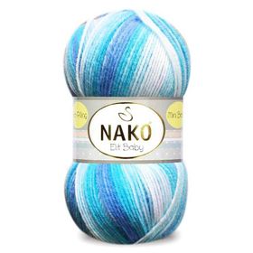 Nako 32455 100 gr Elit Baby Mini Batik Örgü İpi