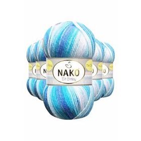 Nako 32455 5 Adet Okyanus Mini Batik Bebe El Örgü İpi