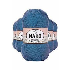 Nako 3409 5 Adet Turkuaz Pırlanta Amigurumi El Örgü İpi Yünü