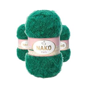 Nako 3440 Haki 3 Adet Paris El Örgü İpi Yünü