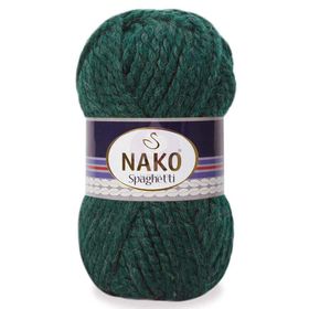 Nako 3444 Ada Yeşili Spaghetti Örgü İpi