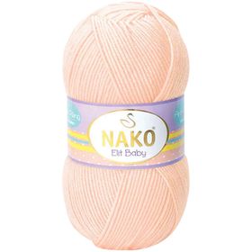 Nako 3701 Soft Şeftali 1 Adet Elite Baby El Örgü İpi Tüylenmeyen Bebek Yünü