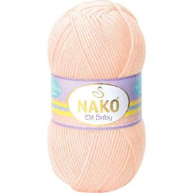 Nako 3701 Soft Şeftali 1 Adet Elite Baby El Örgü İpi Tüylenmeyen Bebek Yünü
