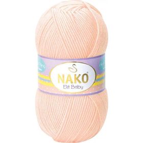 Nako 3701 Soft Şeftali 1 Adet Elite Baby El Örgü İpi Tüylenmeyen Bebek Yünü