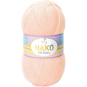 Nako 3701 Soft Şeftali 1 Adet Elite Baby El Örgü İpi Tüylenmeyen Bebek Yünü