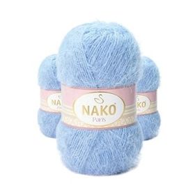 Nako 4129 Mavi 3 Adet Paris El Örgü İpi Yünü