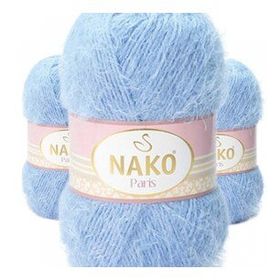 Nako 4129 Mavi 3 Adet Paris El Örgü İpi Yünü